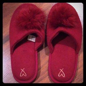 Red, Victoria Secret slippers, size Medium. Comfy!